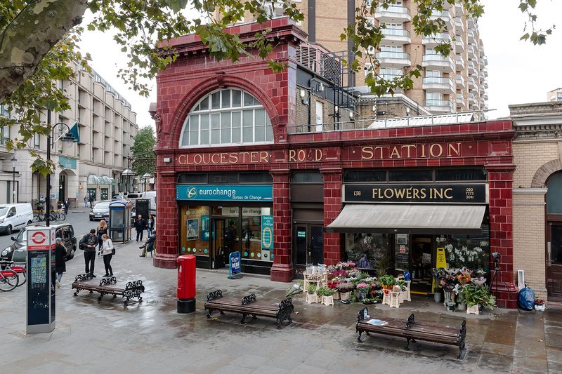 Gloucester Road Underground station in South Kensington